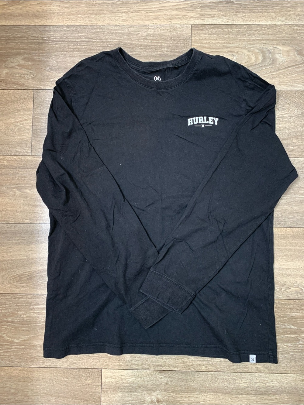 Hurley Men’s Cotton Black Long Sleeve Tee
